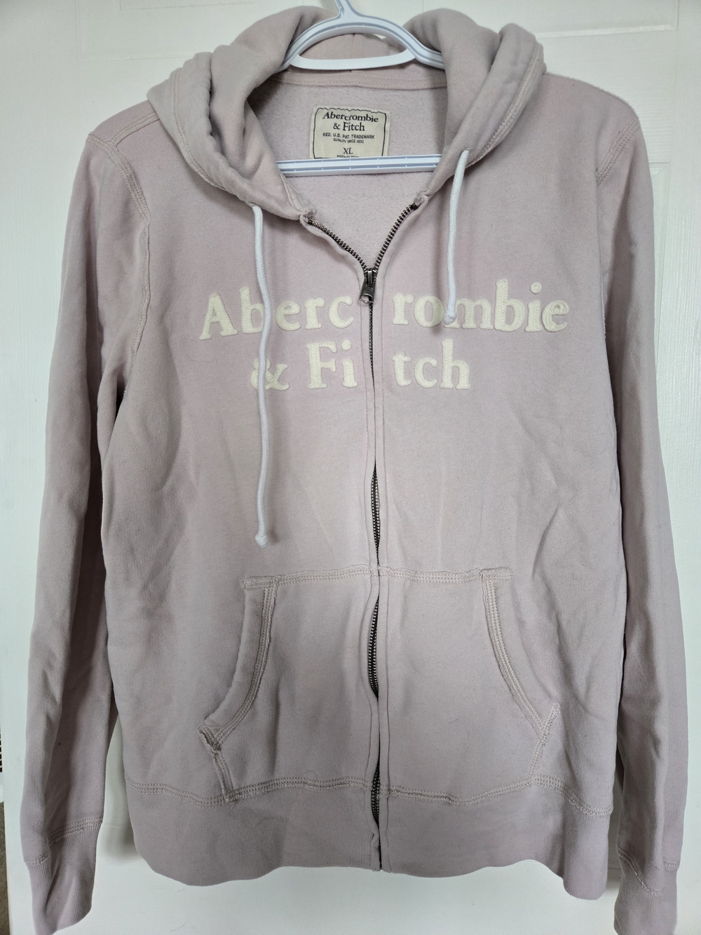 Abercrombie & Fitch Pale Mauve Zip Hoodie